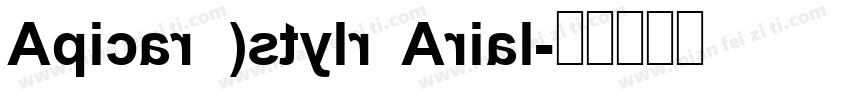 Apicar (stylr Arial字体转换
